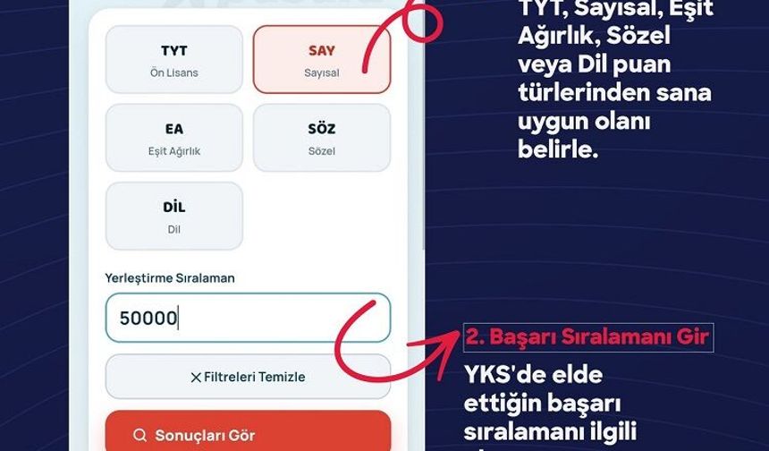 Gençlere Üniversite Tercihinde Dijital Destek