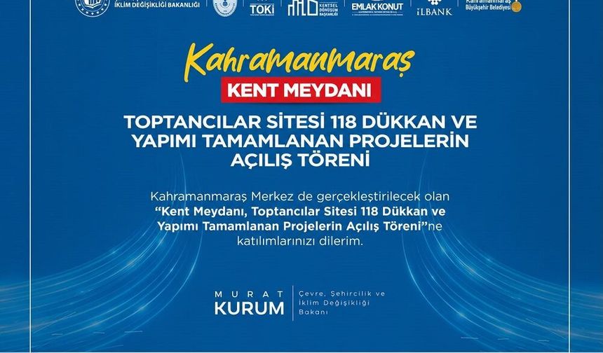 Şehre Değer Katacak 5 Yatırım Daha Hizmete Giriyor