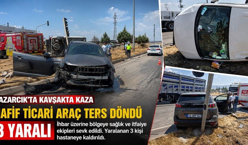 Kahramanmaraş’ta Trafik kazası: 3 yaralı