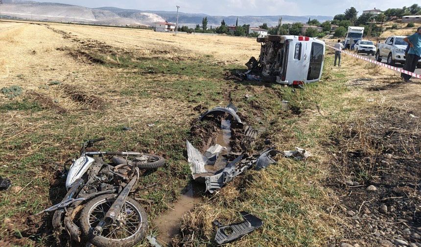 Kahramanmaraş’ta feci kaza: 1 ölü 1 ağır yaralı