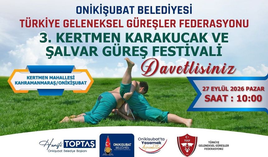 Türk güreşinin nabzı bu yıl da Onikişubat Belediyesi imzasıyla Kertmen’de atacak