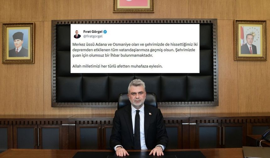 Başkan Görgel, “Tüm Vatandaşlarımıza Geçmiş Olsun”